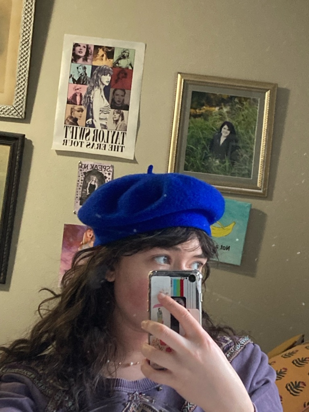 Women’s Royal Blue Wool Beret - Chic French-Inspired Hat